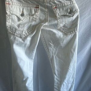 True Religion White Skinny Jeans